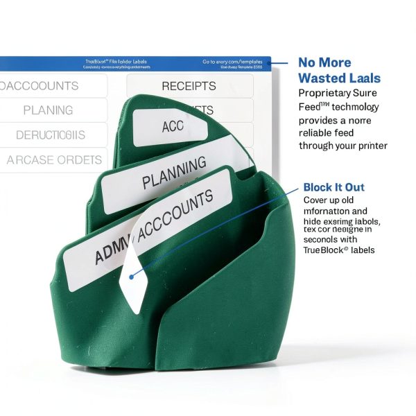 Avery TrueBlock Extra Large File Folder Labels 450 White (5027)-3