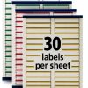 Avery File Folder Labels with Sure Feed, 750 Removable Assorted Labels-3