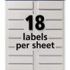 Avery TrueBlock Extra Large File Folder Labels 450 White (5027)-5