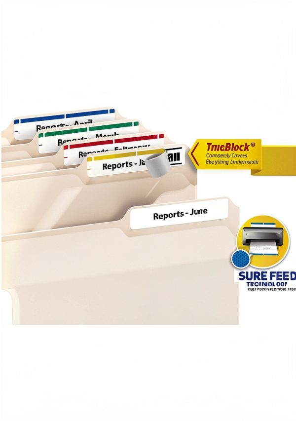 Avery 5266 Permanent Filing Labels 750 Pack – TrueBlock Colors-0